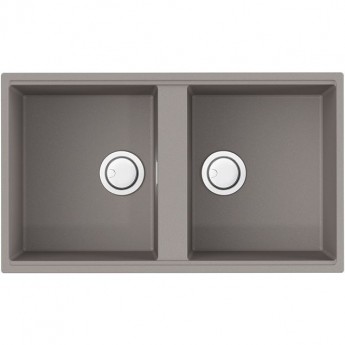 Мойка OMOIKIRI KITAGAWA 83-2-U-GR Artceramic/leningrad grey